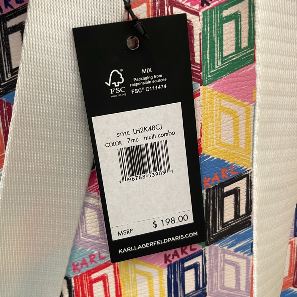 Karl Lagerfeld multi color backpack - Picture 11 of 15